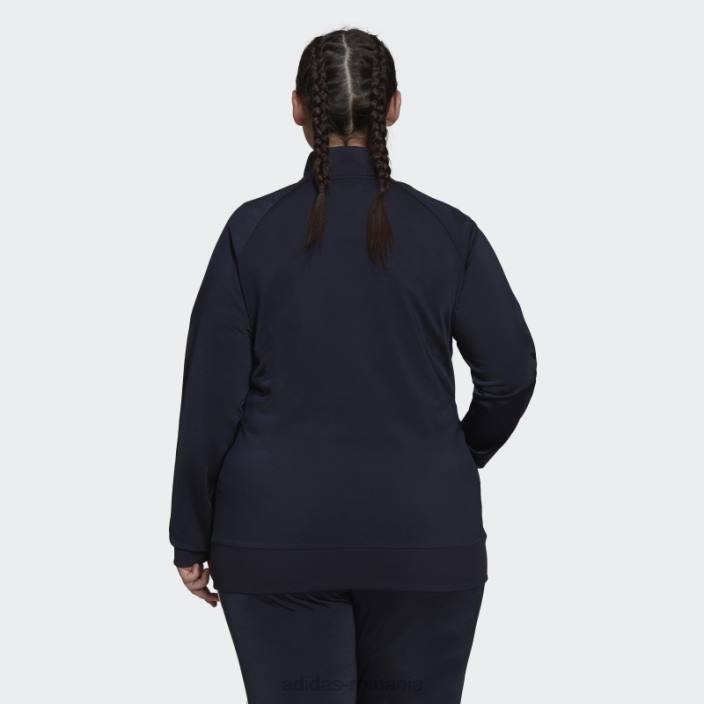 Adidas ink essentials tricot de încălzire jachetă de sport subțire cu 3 dungi (mărime plus) adidas femei cerneală 2JBN22749