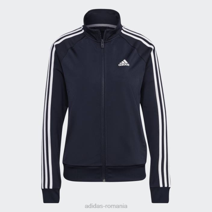 Adidas ink primegreen essentials warm-up jachetă de sport subțire cu 3 dungi adidas femei cerneală 2JBN22449