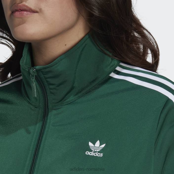Adidas jachetă adicolor classics firebird verde închis (plus mărime) femei verde inchis 2JBN22541