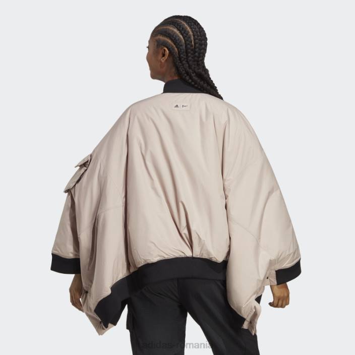 Adidas jachetă bomber taupe x parley fashion femei taupe 2JBN24090