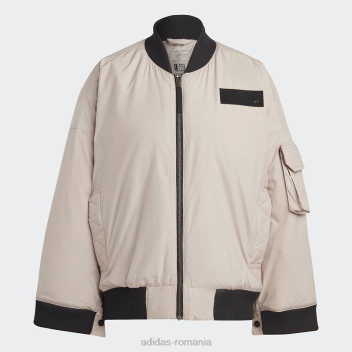 Adidas jachetă bomber taupe x parley fashion femei taupe 2JBN24090