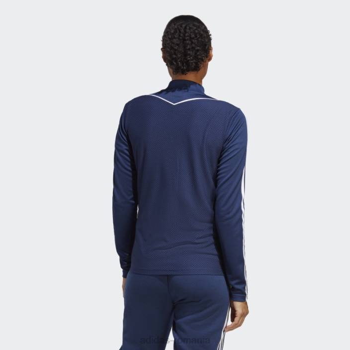 Adidas jachetă elegantă de antrenament Tiro 23 League, albastru bleumarin femei albastru marin 2JBN22487