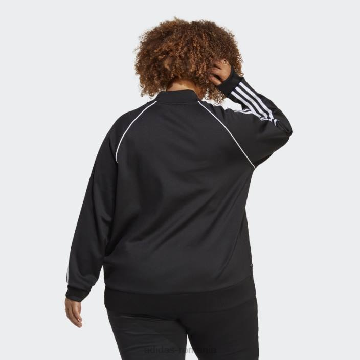 Adidas jachetă neagră adicolor classics sst (mărime plus) femei negru 2JBN22691