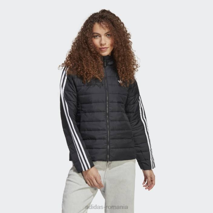 Adidas jachetă neagră subțire premium cu glugă femei negru 2JBN24071