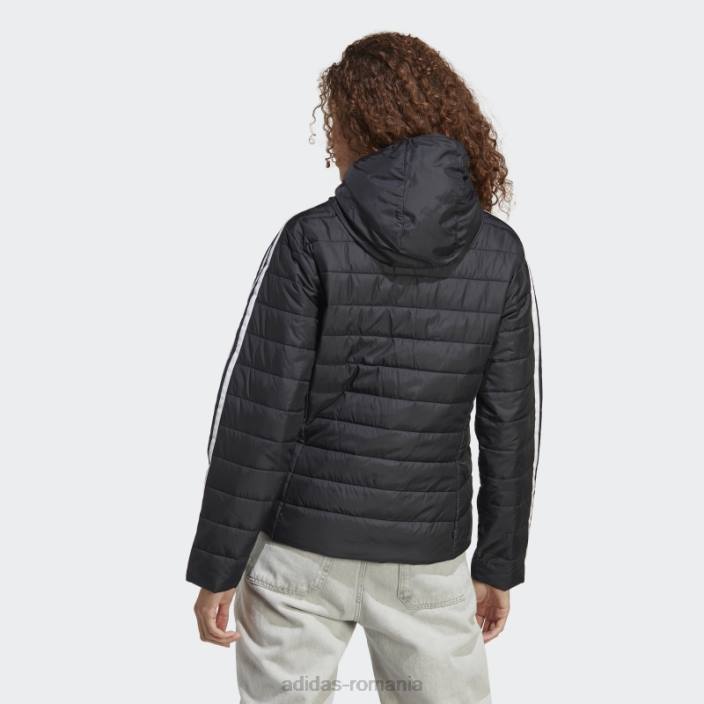 Adidas jachetă neagră subțire premium cu glugă femei negru 2JBN24071