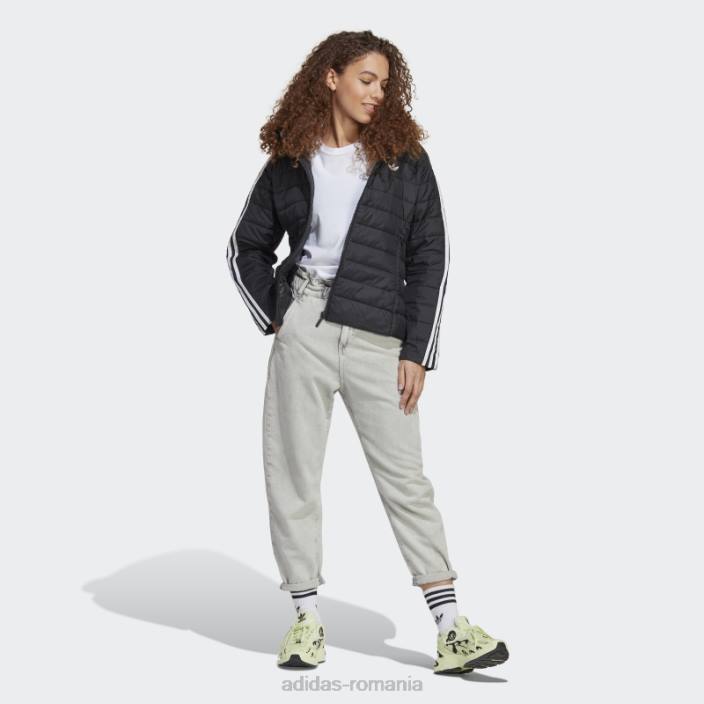 Adidas jachetă neagră subțire premium cu glugă femei negru 2JBN24071