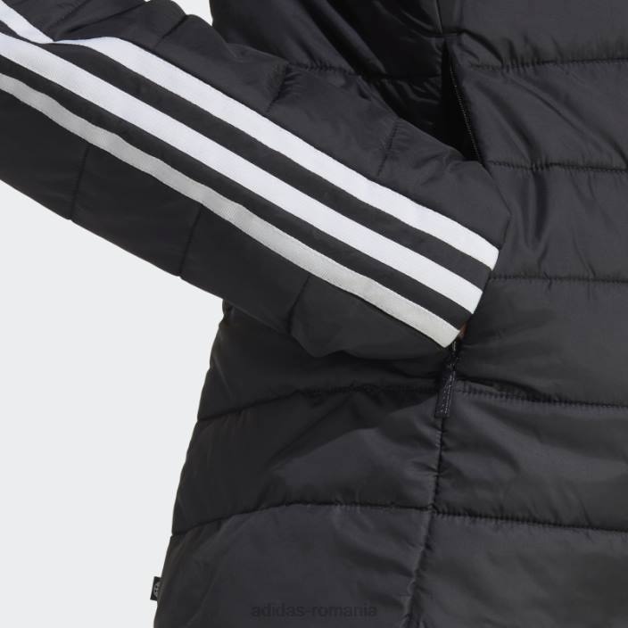 Adidas jachetă neagră subțire premium cu glugă femei negru 2JBN24071
