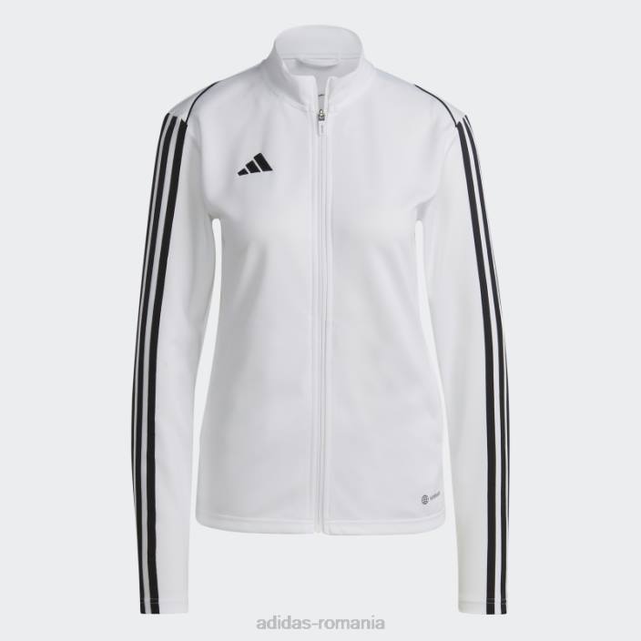 Adidas jacheta de antrenament tiro 23 league alb femei alb 2JBN22651