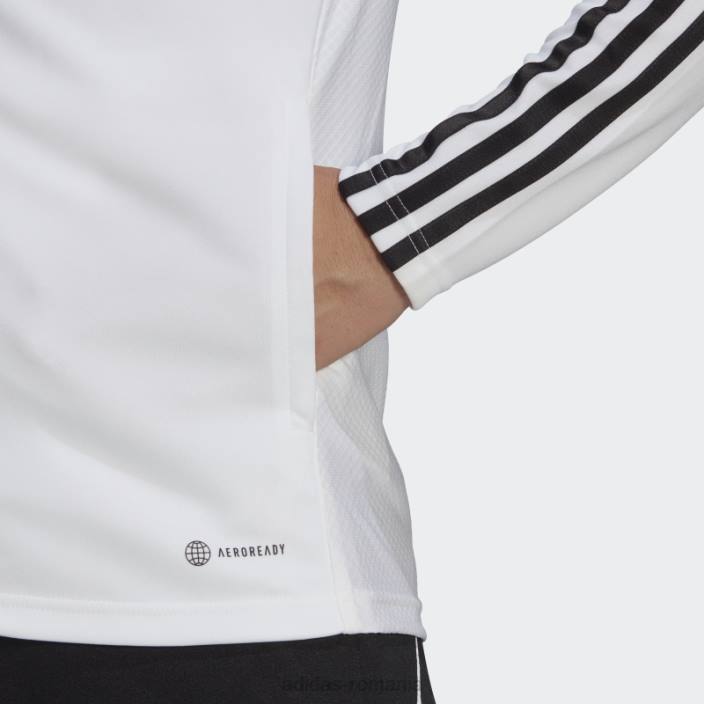 Adidas jacheta de antrenament tiro 23 league alb femei alb 2JBN22651