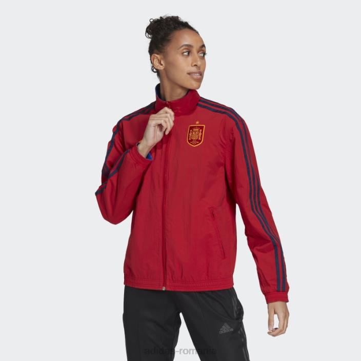 Adidas jacheta spain anthem rosie adidas femei roșu/albastru marin 2JBN24084