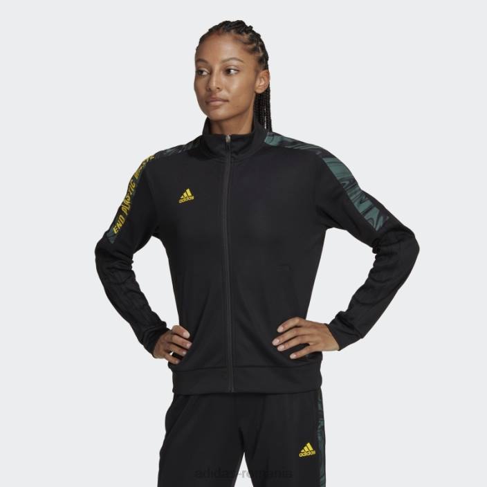 Adidas jacheta tiro rfto neagra femei negru 2JBN22496