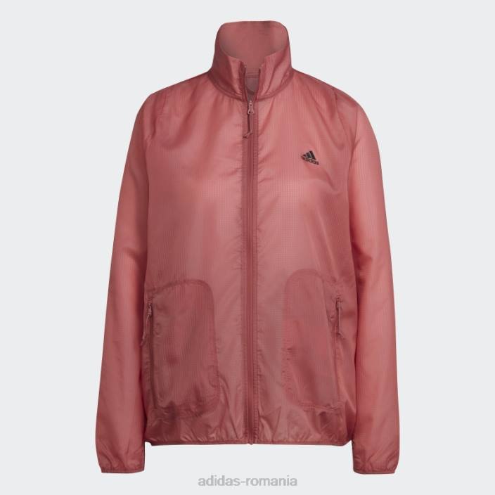 Adidas rulează pictograme care rulează roșu împotriva vântului femei roșu 2JBN24092