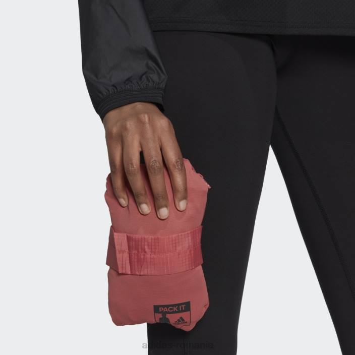 Adidas rulează pictograme care rulează roșu împotriva vântului femei roșu 2JBN24092