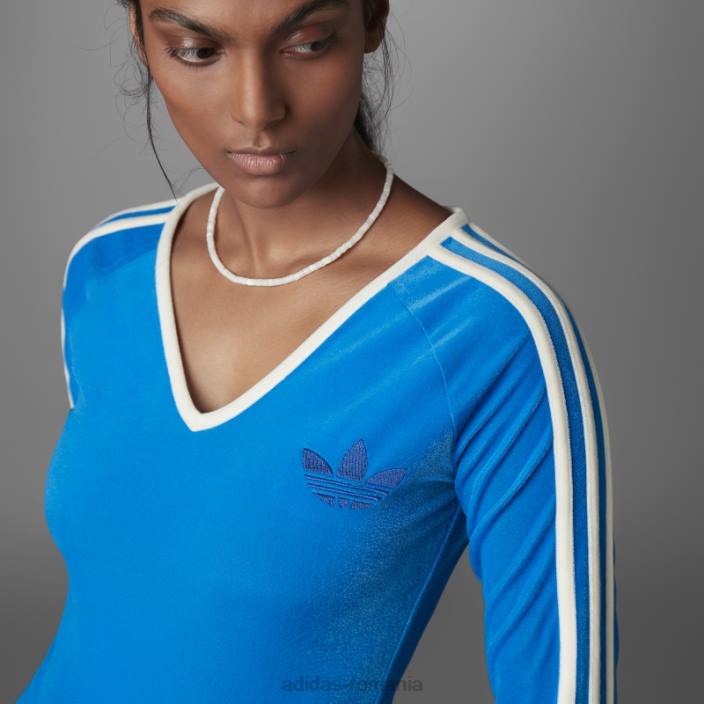 Adidas adicolor heritage now body cu mânecă lungă pasăre albastră adidas femei pasare albastra 2JBN24114
