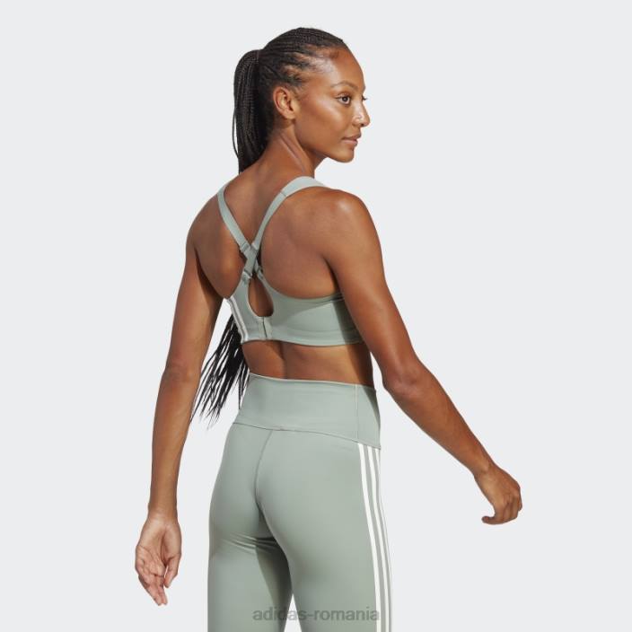 Adidas argintiu verde tlrd impact antrenament sutien inalt de sustinere adidas femei verde argintiu/alb 2JBN23709