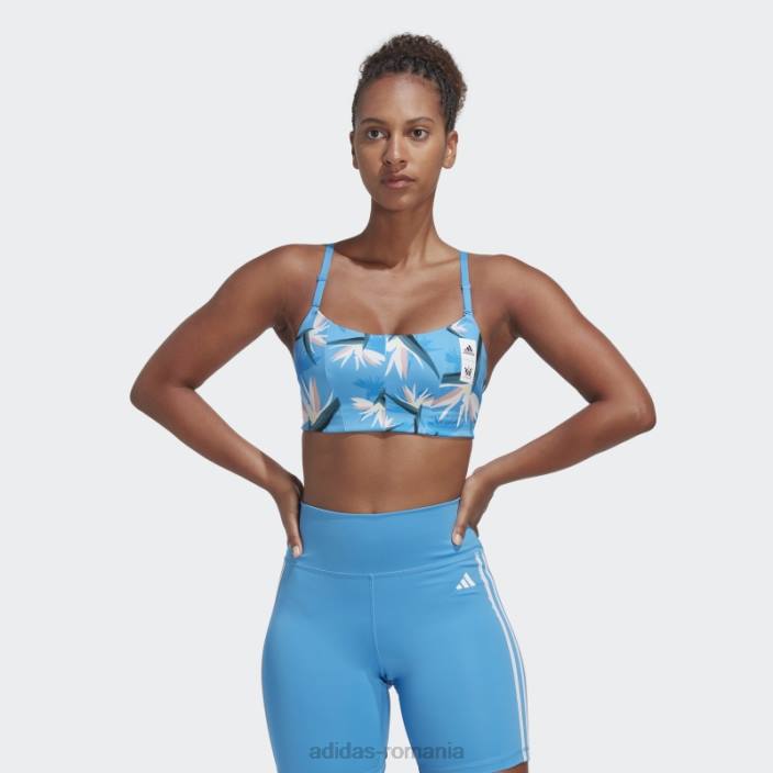 Adidas blue thebe magugu studio light-support sutien femei albastru 2JBN23711