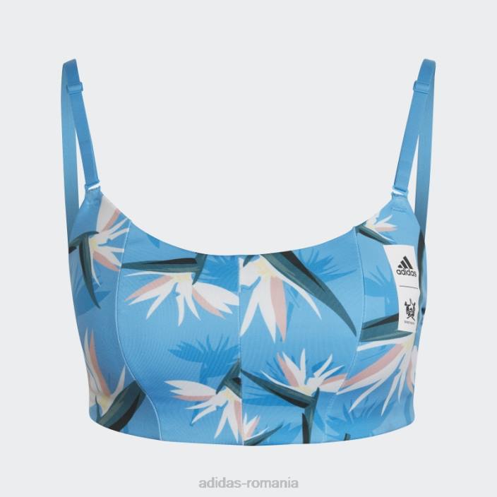 Adidas blue thebe magugu studio light-support sutien femei albastru 2JBN23711