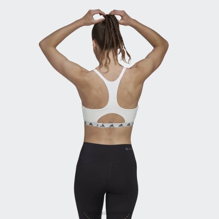 Adidas crește pozitivitatea de zi cu zi susținere luminoasă sutien de alăptare alb adidas femei alb 2JBN23808