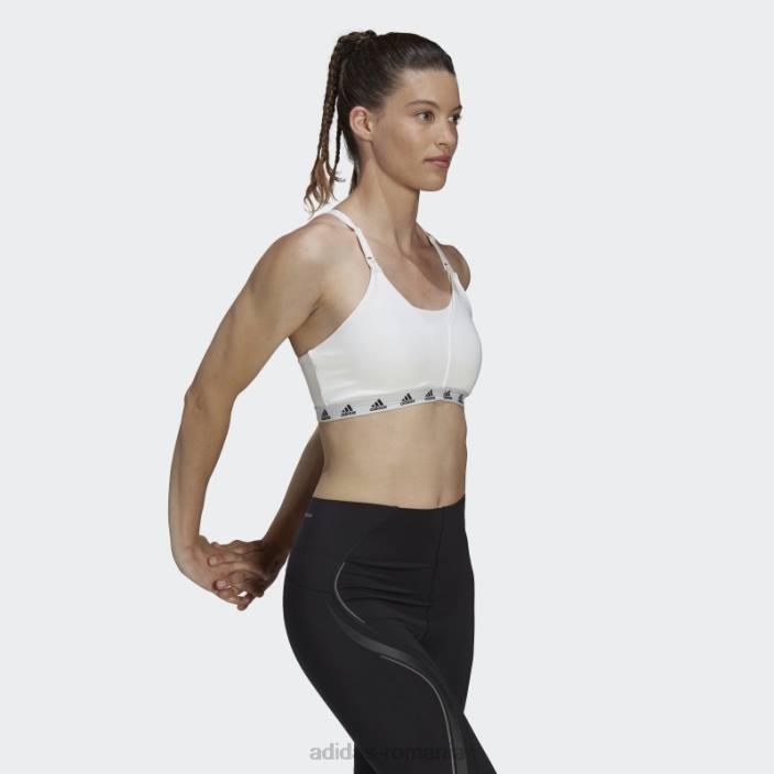Adidas crește pozitivitatea de zi cu zi susținere luminoasă sutien de alăptare alb adidas femei alb 2JBN23808