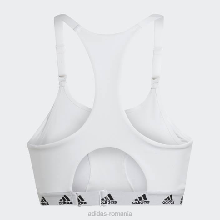 Adidas crește pozitivitatea de zi cu zi susținere luminoasă sutien de alăptare alb adidas femei alb 2JBN23808