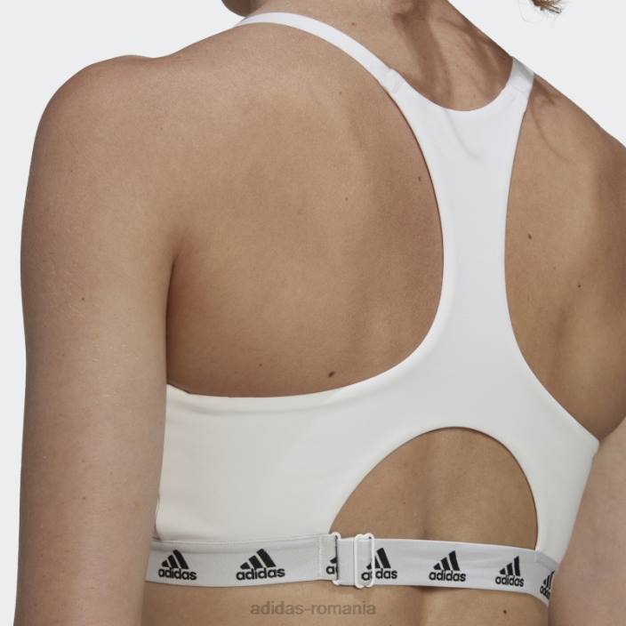 Adidas crește pozitivitatea de zi cu zi susținere luminoasă sutien de alăptare alb adidas femei alb 2JBN23808