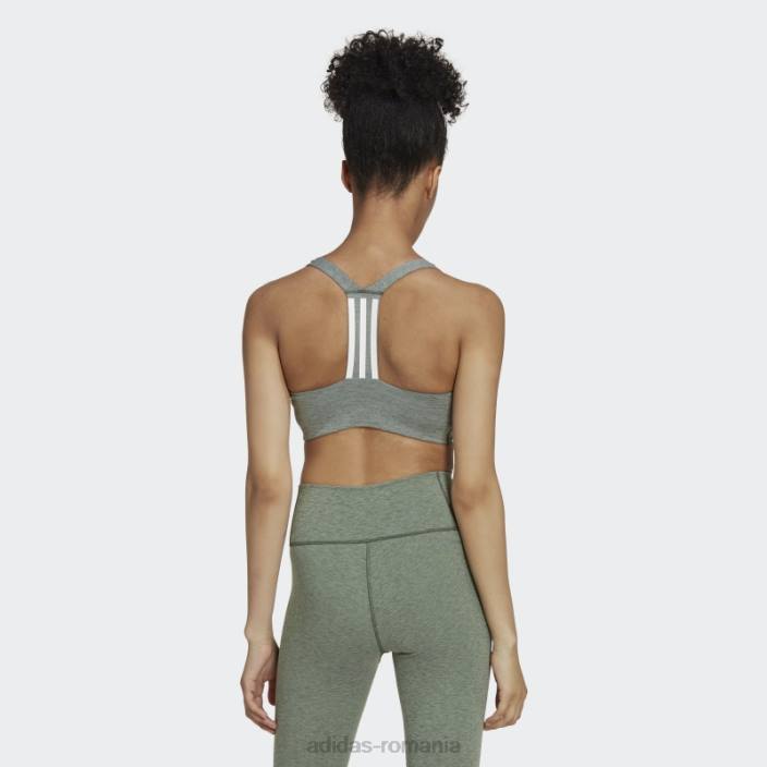 Adidas green oxide mel powerimpact sutien mediu de antrenament femei oxid verde mel/alb 2JBN23729