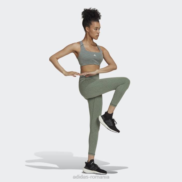 Adidas green oxide mel powerimpact sutien mediu de antrenament femei oxid verde mel/alb 2JBN23729