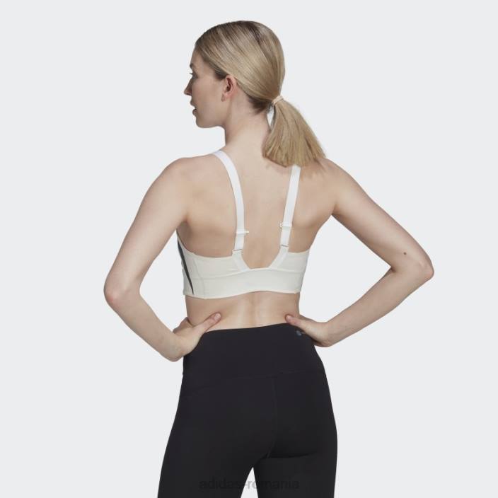 Adidas powerimpact luxe training sutien mediu hiit alb femei alb 2JBN23804