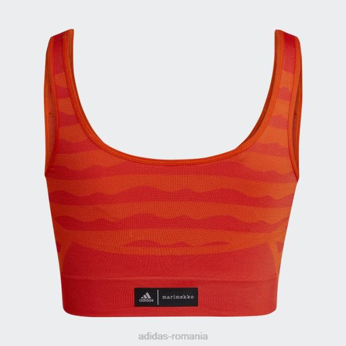Adidas sutien aeroknit portocaliu marimekko adidas femei portocale 2JBN23745