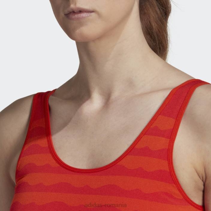 Adidas sutien aeroknit portocaliu marimekko adidas femei portocale 2JBN23745