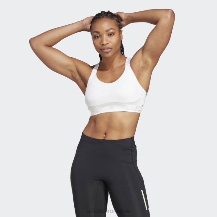 Adidas sutien alb cu susținere înaltă fastimpact luxe run femei alb 2JBN23699