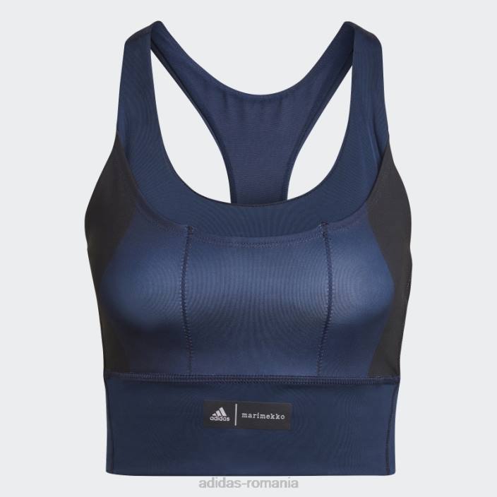 Adidas sutien de buzunar marimekko cu suport mediu adidas bleumarin femei marina 2JBN23754