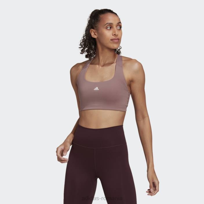 Adidas sutien de susținere medie violet powerimpact training femei violet/alb 2JBN23764
