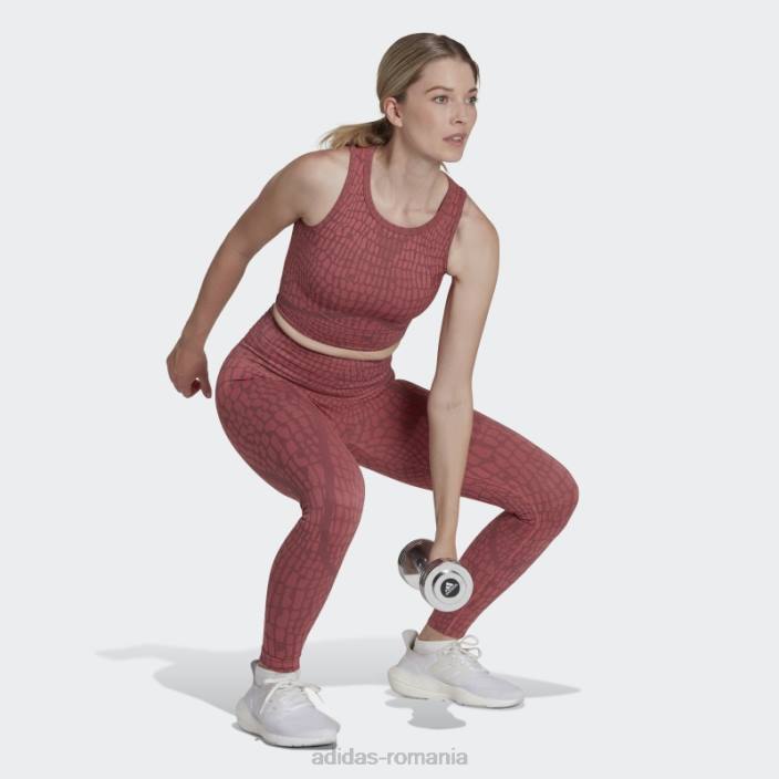 Adidas sutien de susținere ușoară formotion sculpt texturat visiniu femei visiniu/rosu 2JBN23750