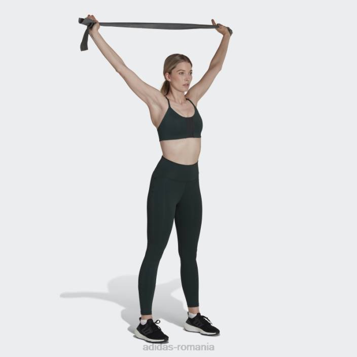 Adidas sutien de sustinere usoara pentru antrenament aeroimpact verde femei verde/negru 2JBN23723