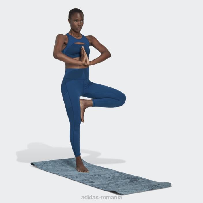 Adidas sutien de vânt yoga cu susținere medie marine coreflow studio femei marin 2JBN23728
