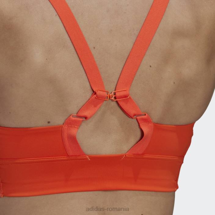 Adidas sutien hiit portocaliu powerimpact luxe antrenament cu suport mediu femei portocaliu/carbon 2JBN23735