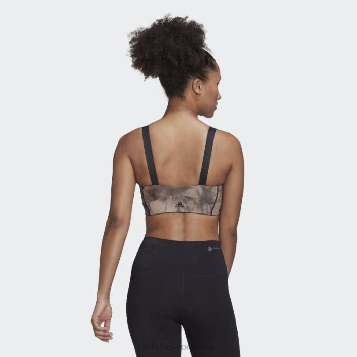 Adidas sutien pământ de susținere a luminii pentru studio de yoga din aluminiu femei aluminiu/carbon 2JBN23752