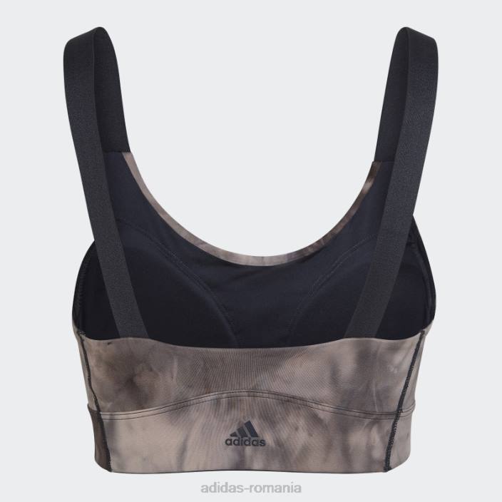 Adidas sutien pământ de susținere a luminii pentru studio de yoga din aluminiu femei aluminiu/carbon 2JBN23752