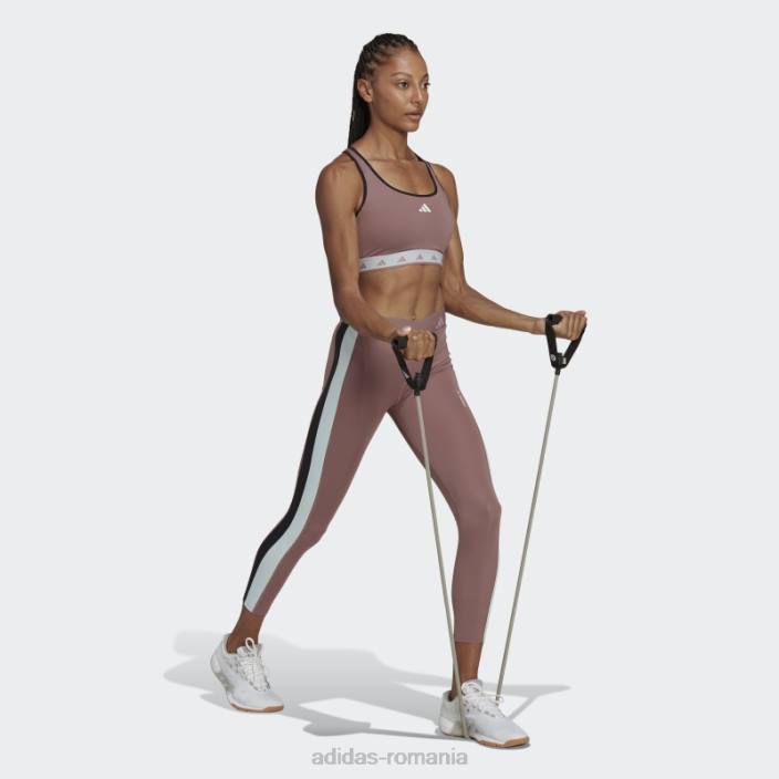 Adidas sutien techfit cu susținere medie violet hyperglam powerreact femei violet/albastru/alb 2JBN23717