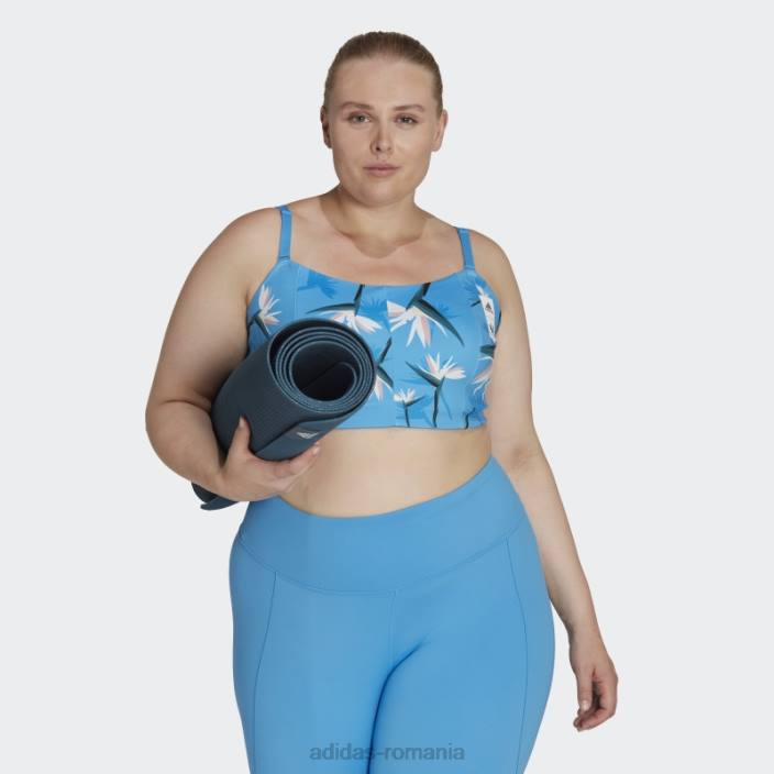 Adidas thebe magugu studio sutien de sustinere la lumina (plus size) albastru femei albastru 2JBN23288