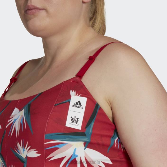 Adidas thebe magugu studio sutien light-support (plus size) roșu adidas femei roșu 2JBN23268
