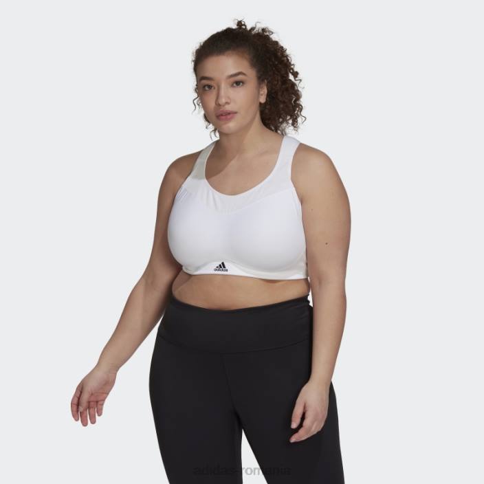 Adidas tlrd impact training sutien de sustinere mare (plus size) alb adidas femei alb negru 2JBN23334