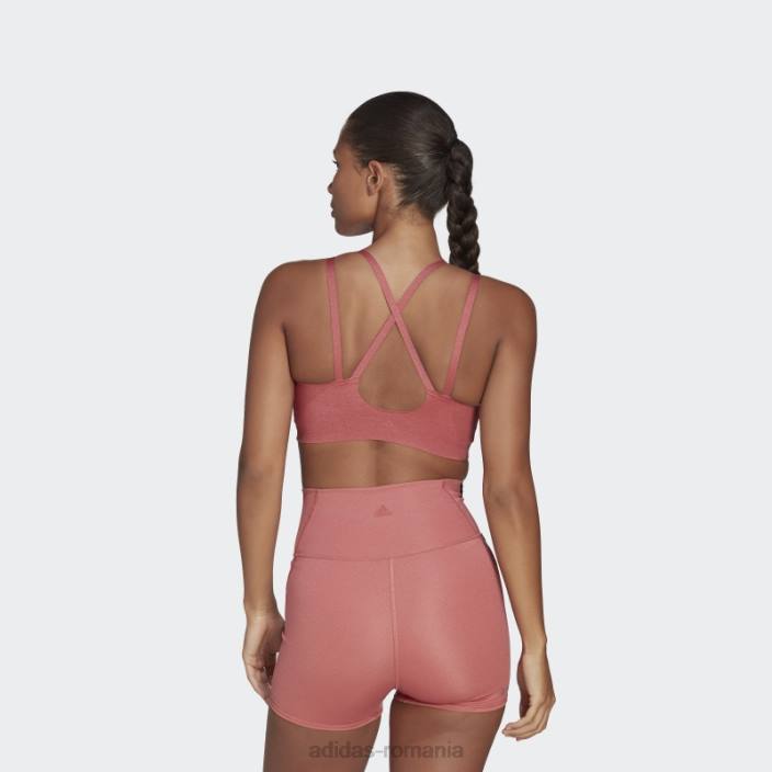 Adidas yoga luxe studio sutien de foc cu susținere luminoasă roșu femei roșu 2JBN23720