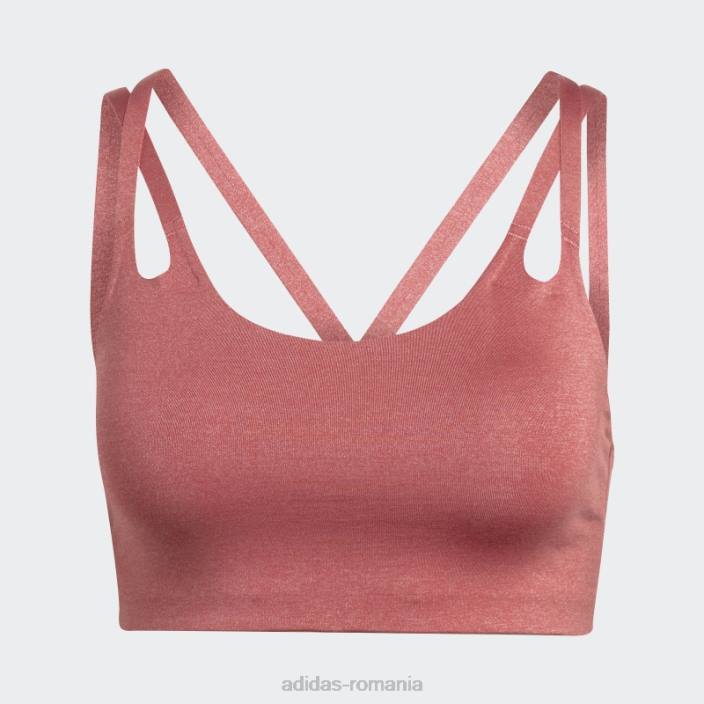 Adidas yoga luxe studio sutien de foc cu susținere luminoasă roșu femei roșu 2JBN23720