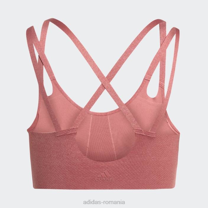 Adidas yoga luxe studio sutien de foc cu susținere luminoasă roșu femei roșu 2JBN23720