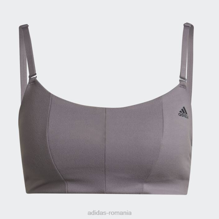 Adidas yoga studio sutien de susținere luminoasă trace gri femei urmă gri 2JBN23749