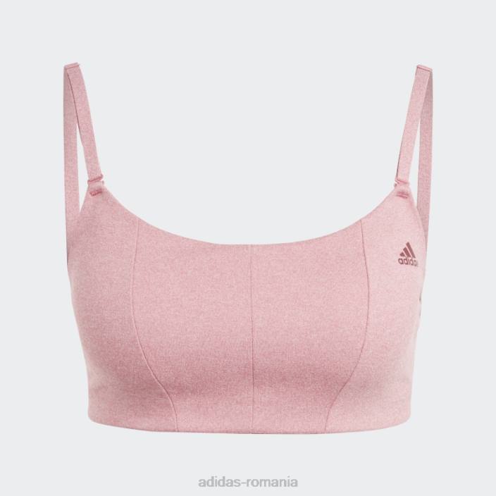 Adidas yoga studio sutien de sustinere luminoasa roz mel femei roz mel/rosu 2JBN23743