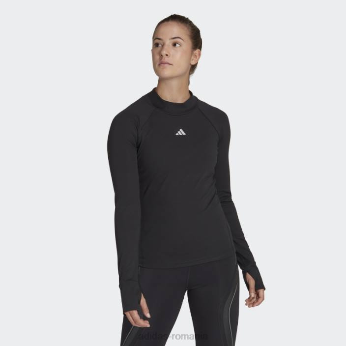 Adidas Top de antrenament cald cu mânecă lungă techfit aeroready negru femei negru 2JBN22489