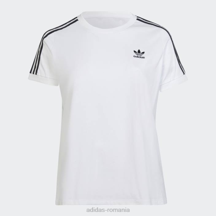 Adidas Tricou adicolor classics cu 3 dungi (plus marime) alb femei alb 2JBN22652